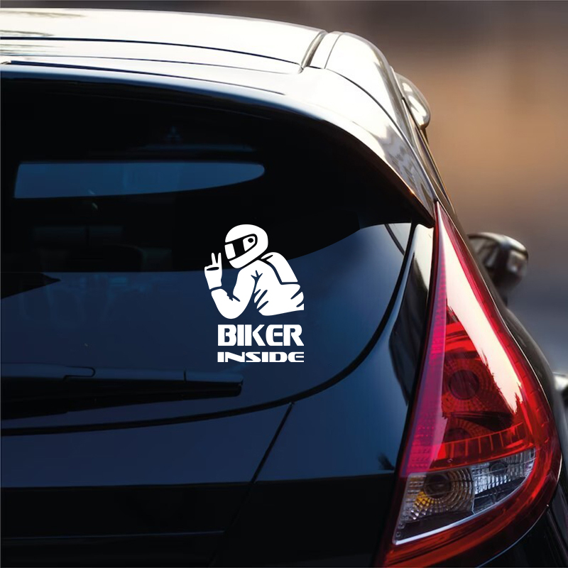 Biker Girl Inside Vinyl Sticke - Cycling Quote 评论和价格