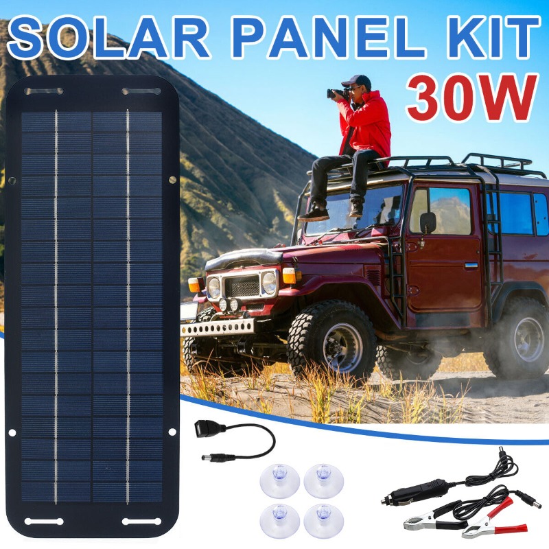 12V Solar Panel Kit IP65 Water - Usb Charger Dynamo 评论和价格