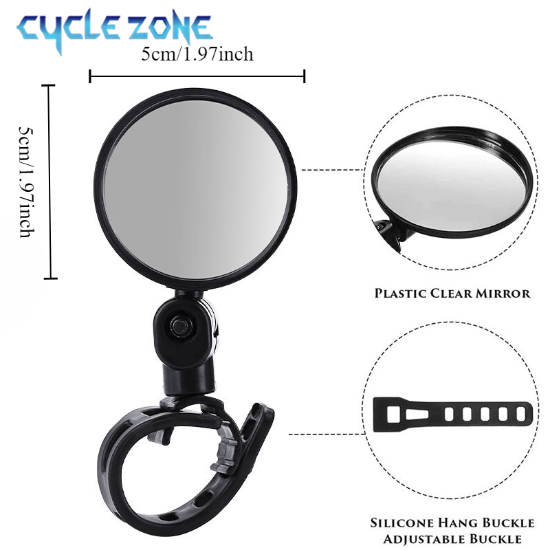 2PCS Bicycle Rearview Mirror 3 - Cycling Zones 评论和价格