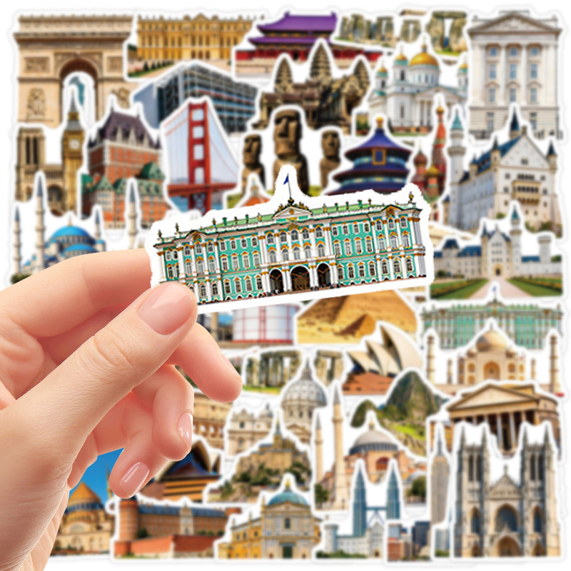 50PCS Famous City Landmark Tra - Cycling Journey 评论和价格