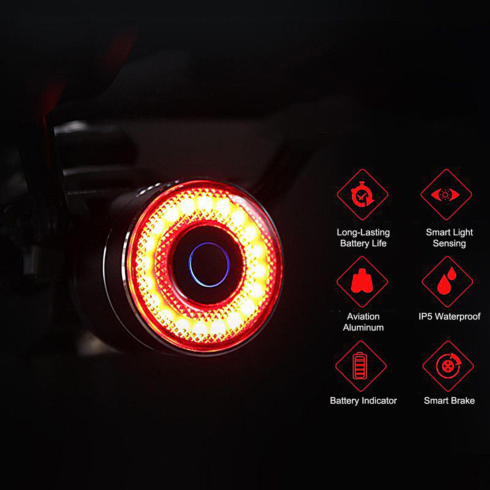 Bike Rear Light Smart Bike Bac - Commuting With Road Bike 评论和价格