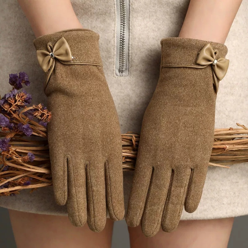 Winter Women's Bow Touch Scree - Cycling Commute Essentials 评论和价格
