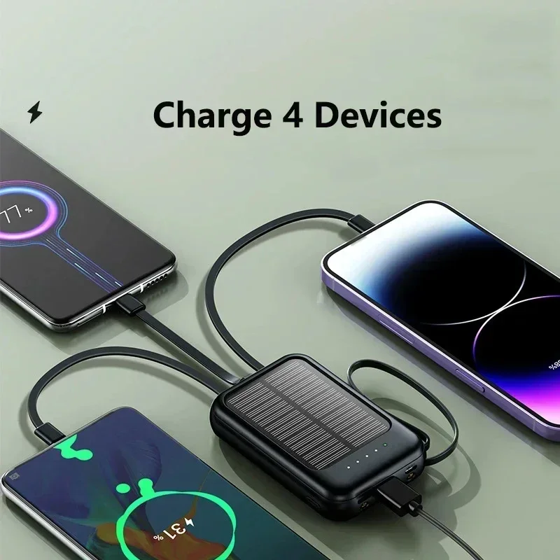 Power bank 50000mah Solar Powe - Usb Charger Dynamo 评论和价格