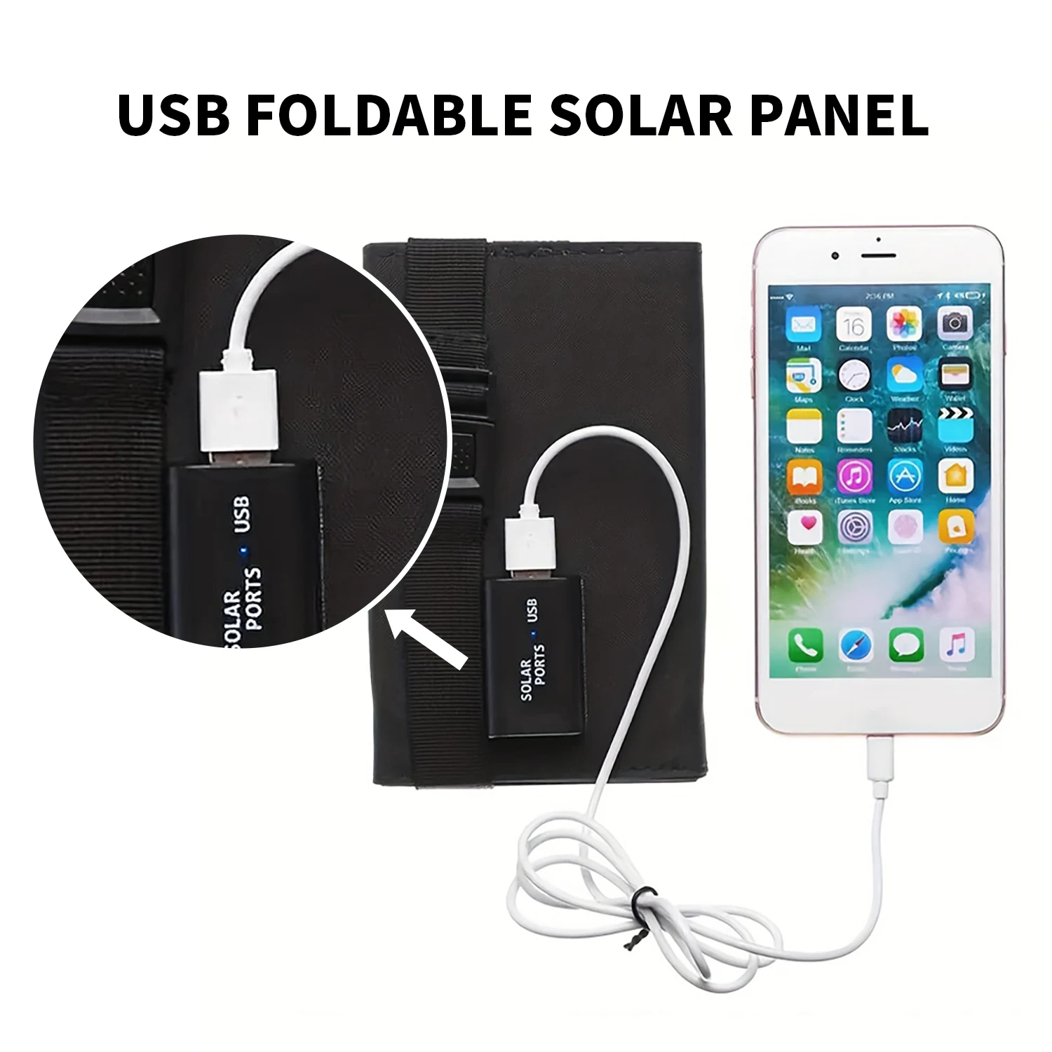Foldable Solar Panel 20W 50W 6 - Usb Charger Dynamo 评论和价格