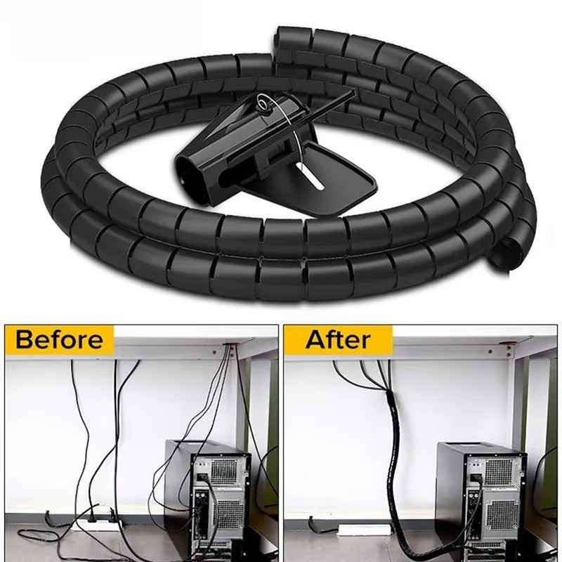 2M/1M Black Cable Wire Protect - Cable Lock Flexible 评论和价格