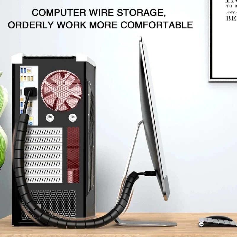 2M/1M Black Cable Wire Protect - Cable Lock Flexible 评论和价格