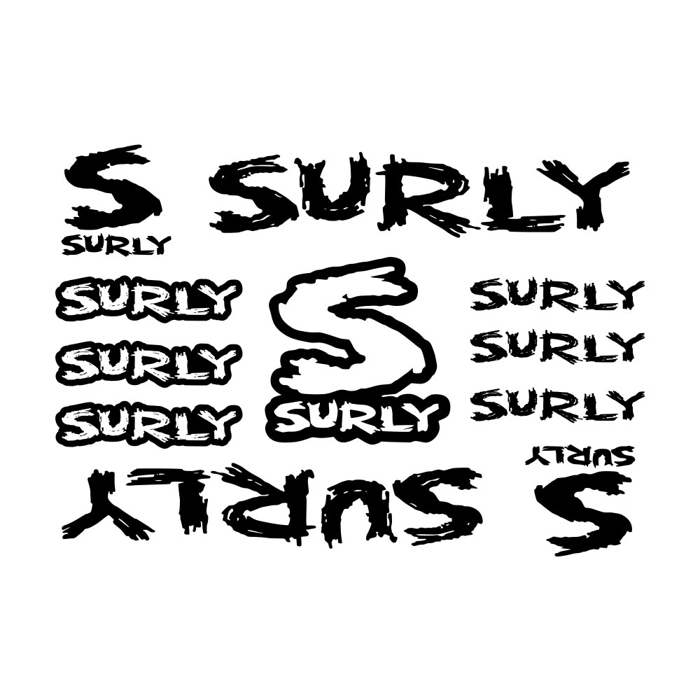 11Pcs Surly Bicycle Frame Stic - Cycling Quote 评论和价格