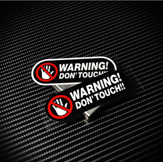 Warning Don't Touch  Sticker R - Cycling Quote 评论和价格