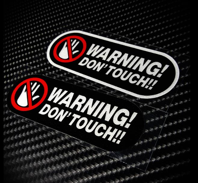 Warning Don't Touch  Sticker R - Cycling Quote 评论和价格