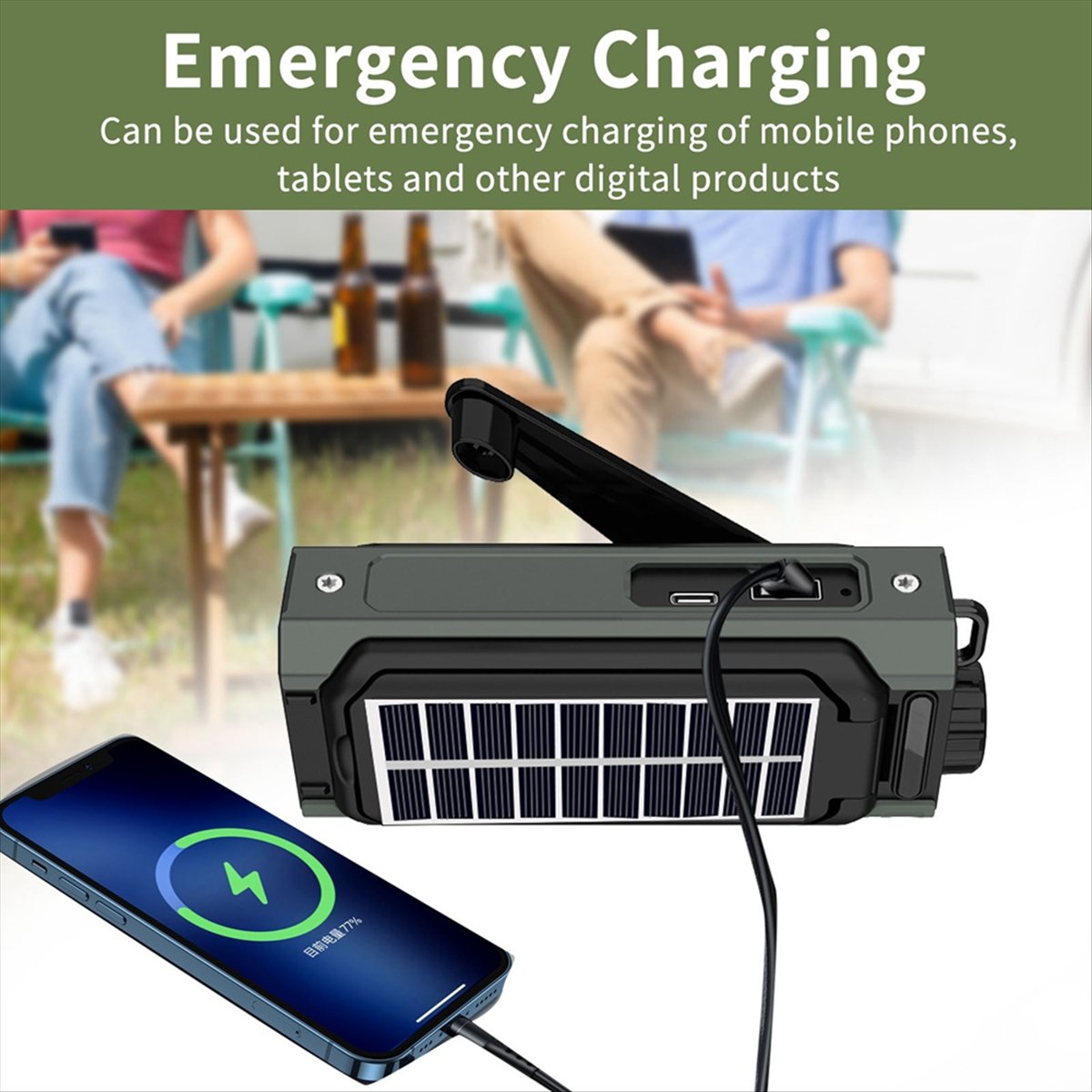 A26Z Portable Solar Radio, Eme - Usb Charger Dynamo 评论和价格