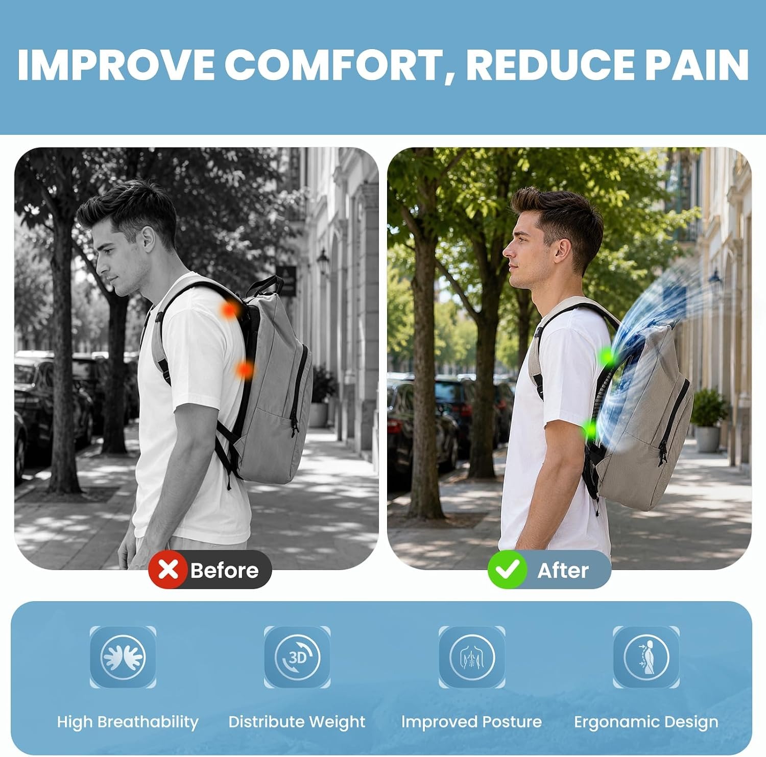 Lightweight Ventilation Backpa - Cycling Commute Backpack 评论和价格