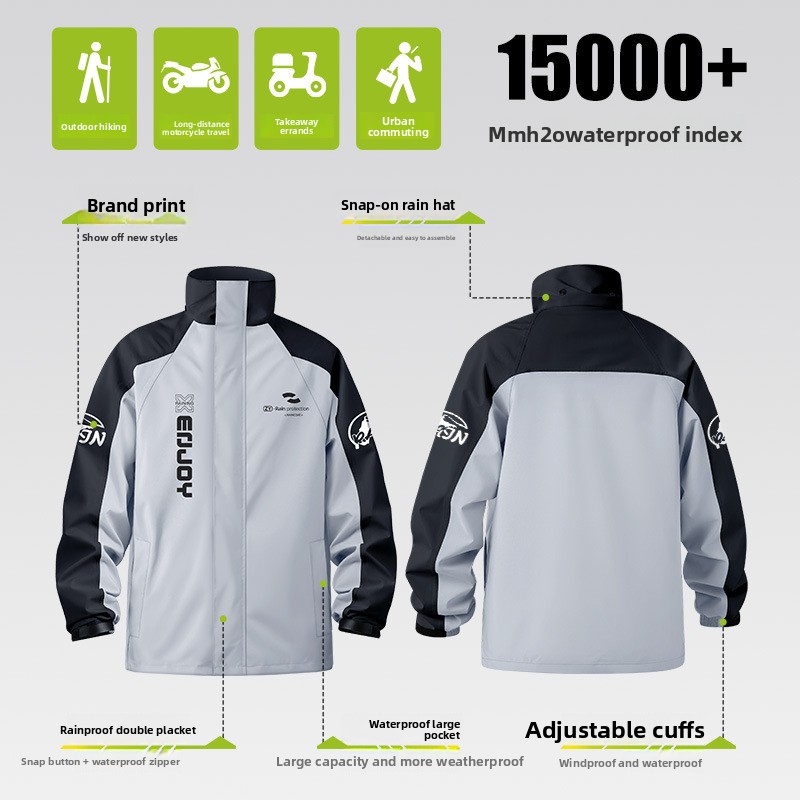 Heavy Duty Two Piece Motorcycl - Cycling Commute In Rain 评论和价格