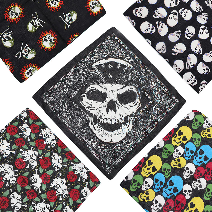 Skull Bandana Square Scarf 100 - Cycling Zones 评论和价格