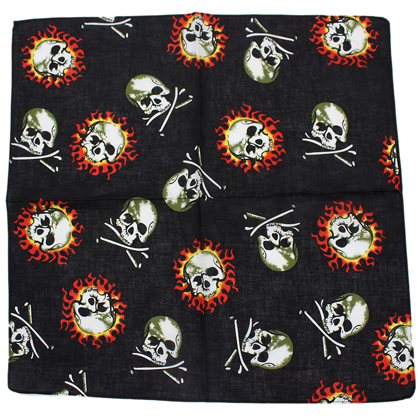 Skull Bandana Square Scarf 100 - Cycling Zones 评论和价格