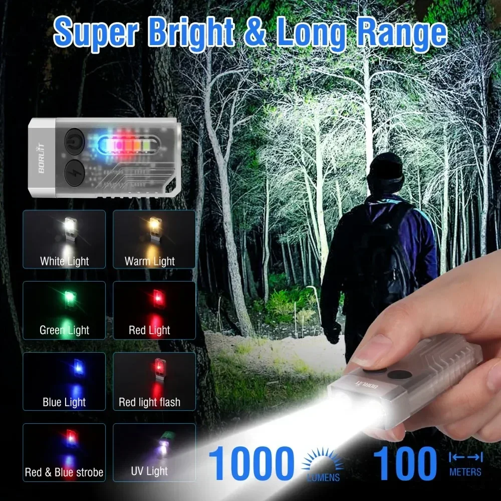 BORUiT V10 Keychain UV LED EDC - Cycling To Work 评论和价格