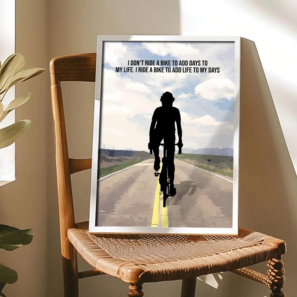 Cycling Motivation Quote Art P - Cycling Quote 评论和价格