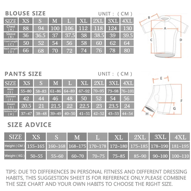 -Pro Cycling Jersey Set, Sport - Cycling Commuter Shorts 评论和价格