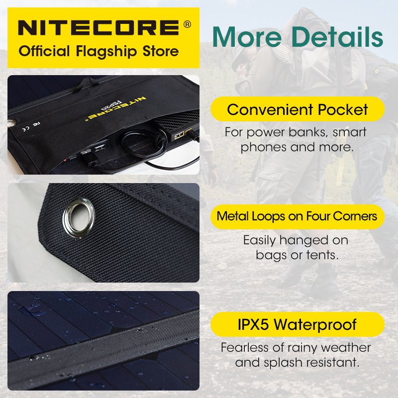 NITECORE FSP30 30W Portable So - Usb Charger Dynamo 评论和价格